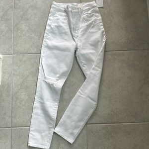 Good American Good Waist Crop White Denim - image 1